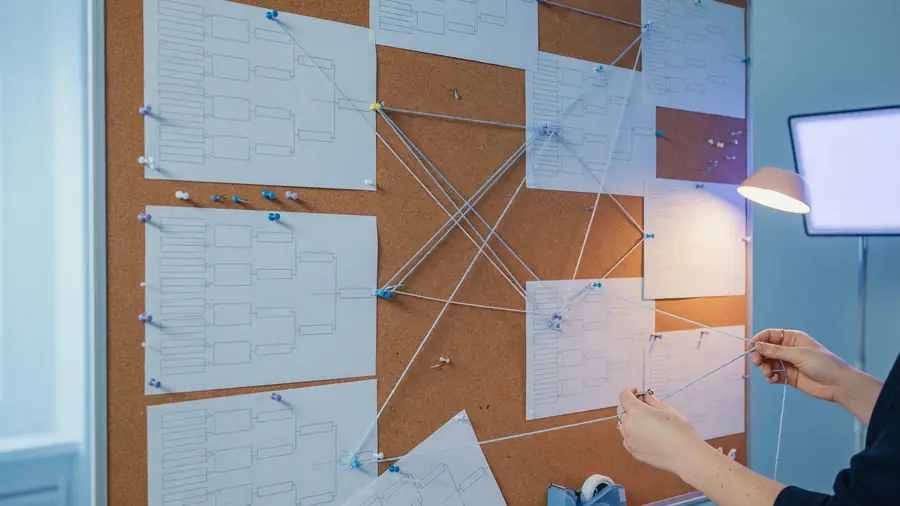 Notebook sketching tournament format flows